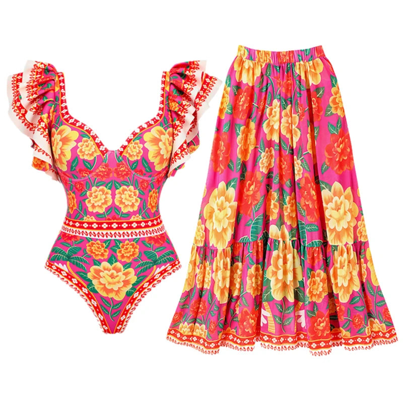 Ocean Chic - Bikini-Set Badeanzug und Sarong