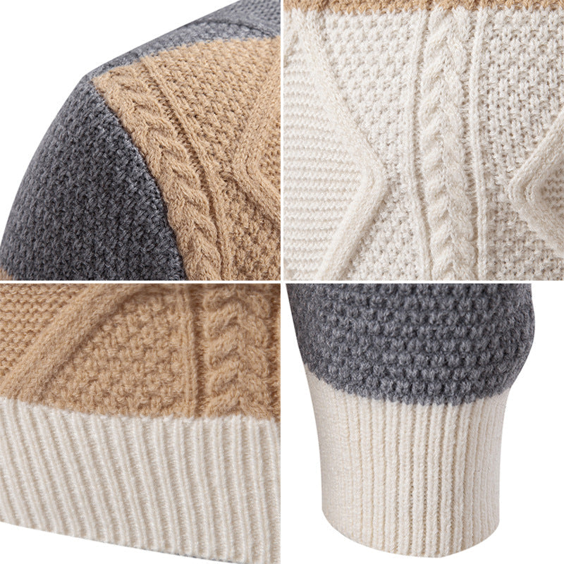 Pullover mit geflochtenem Strickeffekt für Männer - Elric