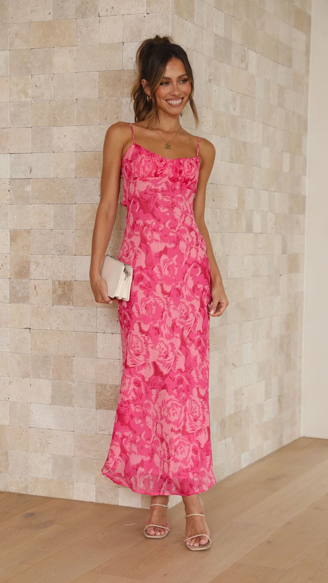 Midi-Kleid mit Blumenmuster für Damen – Kenny