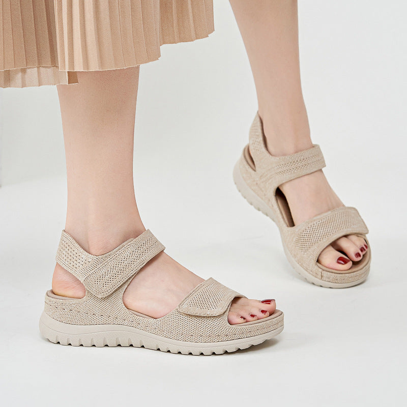 Atmungsaktive orthopädische Damensandalen mit dämpfender Sohle - Luren