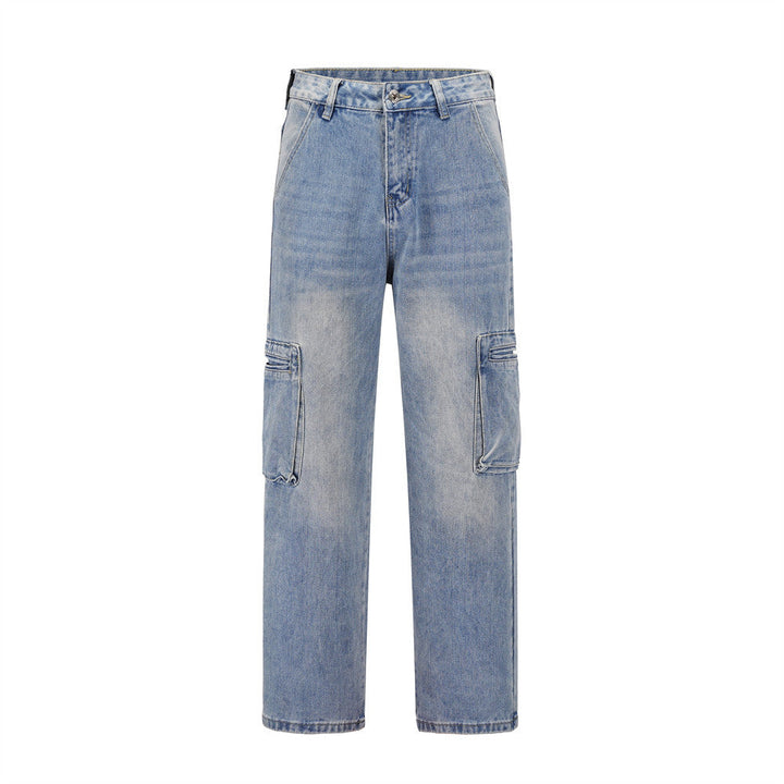 Gerade Utility-Cargo-Jeans für Männer - Falko