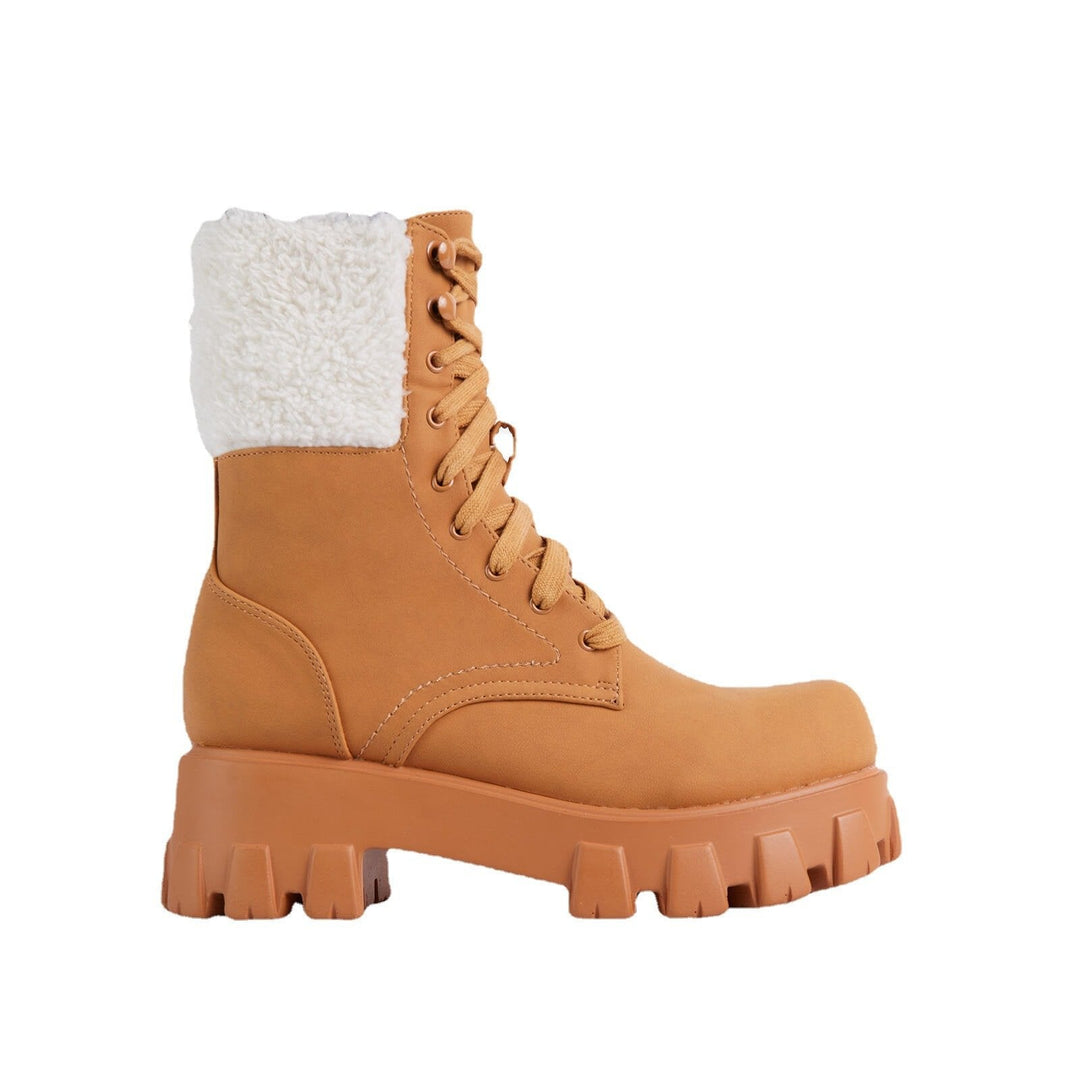 Winterstiefel für Damen mit Plüschoberfläche - Yllena