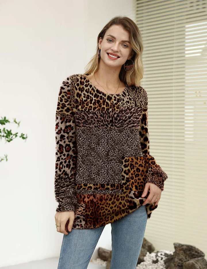 Teva - Pullover mit Tiermotiv, langen Ärmeln und Rundhalsausschnitt