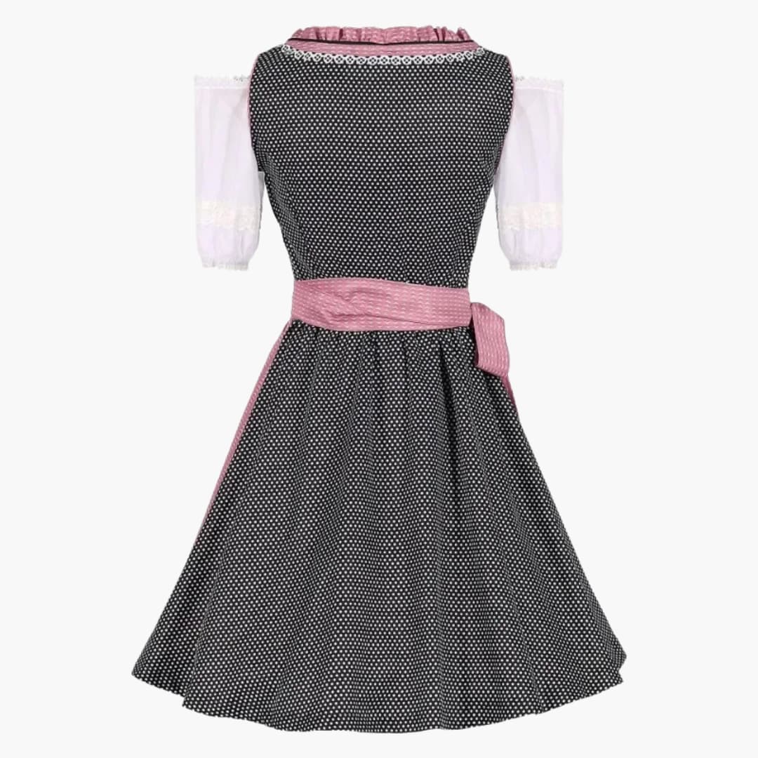 Dirndl mit Schürze in Rosa und Blau - Annalena