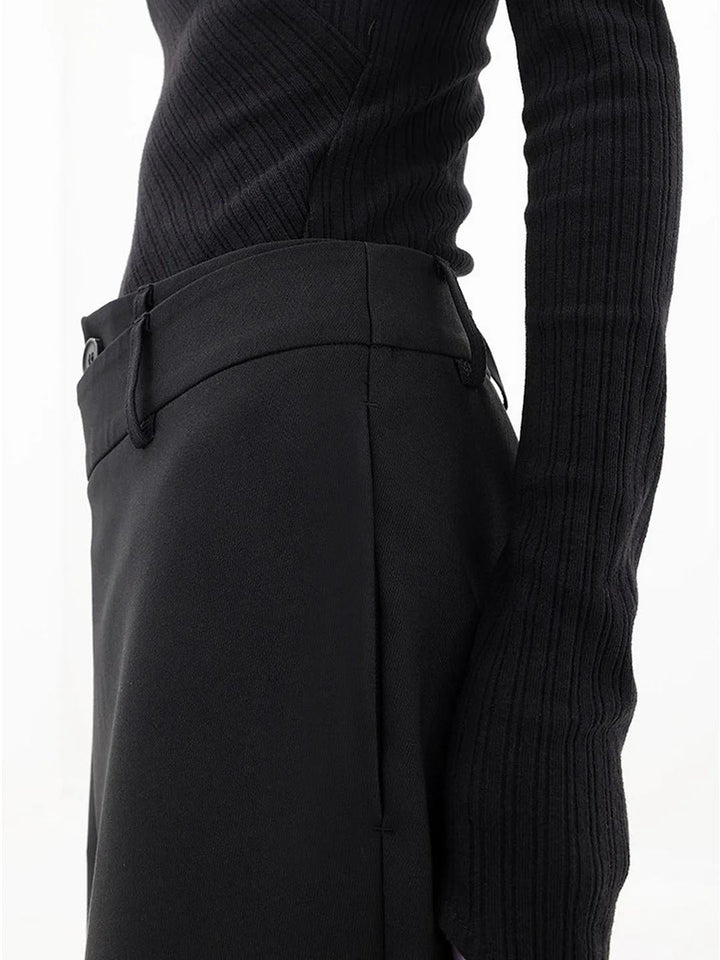 Weit geschnittene Damenhose mit strukturiertem Bund - Arleth