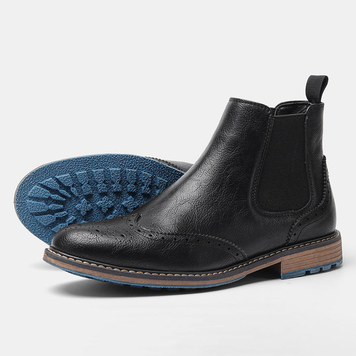 Brogue-Stiefeletten aus Leder für Herren - Alrik