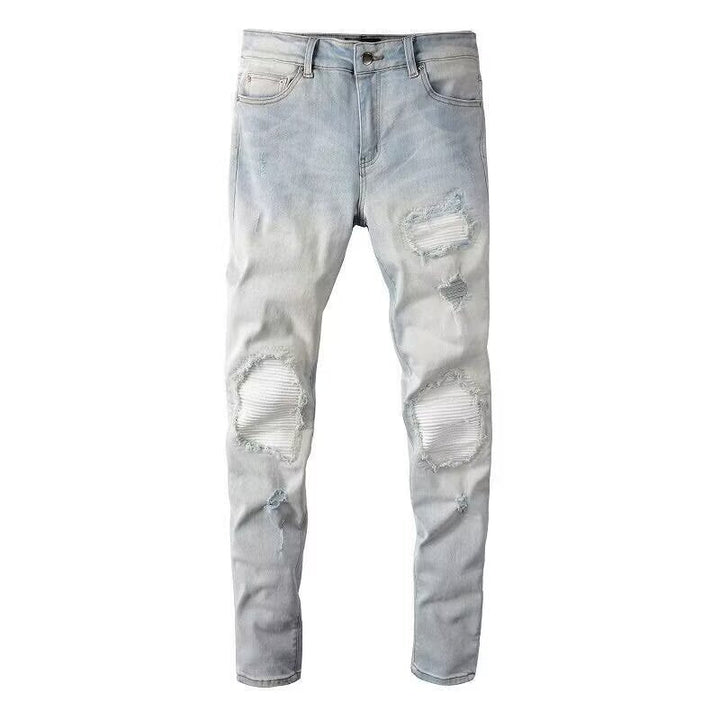 Schmale Jeans mit ausgefranstem Effekt - Eirikur