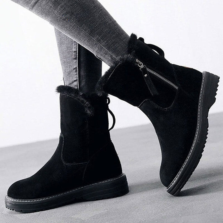 Winterstiefeletten mit Wildledereffekt - Kaelis