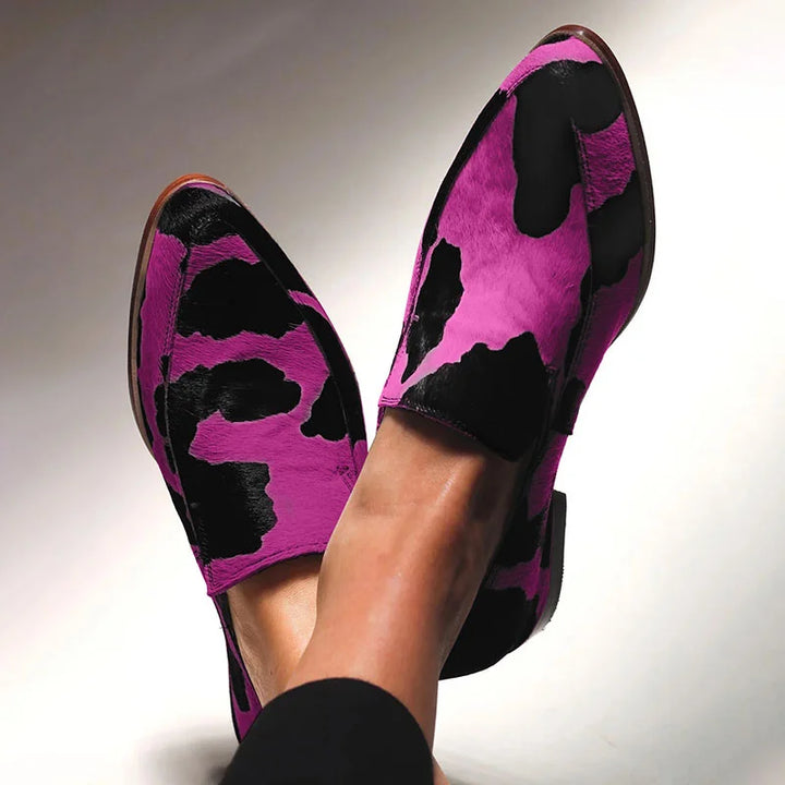 Damen Mokassins mit Druck - Corinne