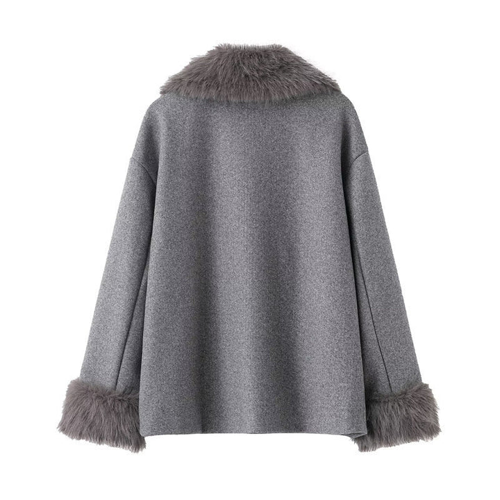 Cape-Mantel mit Wickelkragen für Damen - Potter