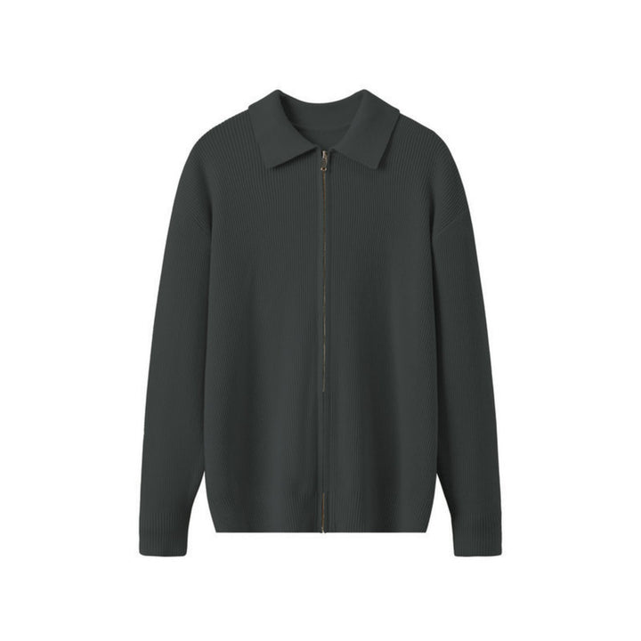 Herrenstrickjacke mit Kragen - Franco