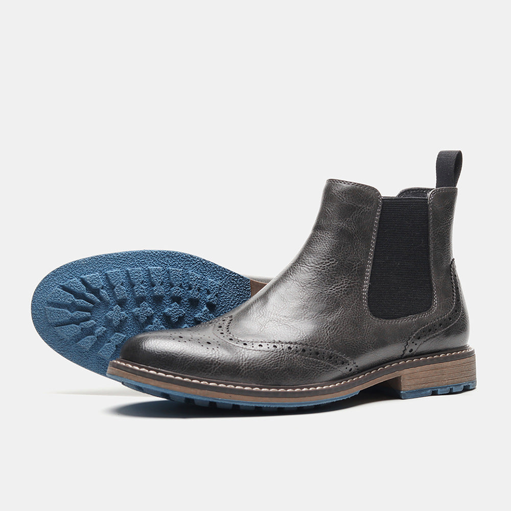 Brogue-Stiefeletten aus Leder für Herren - Alrik