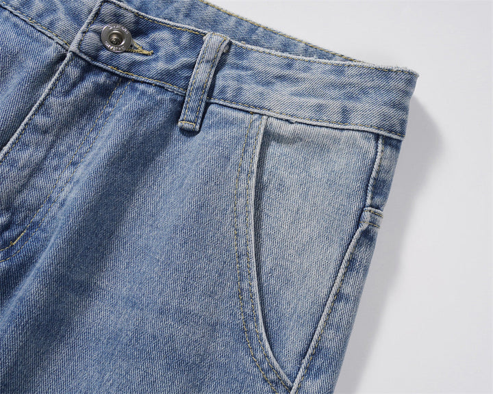 Gerade Utility-Cargo-Jeans für Männer - Falko
