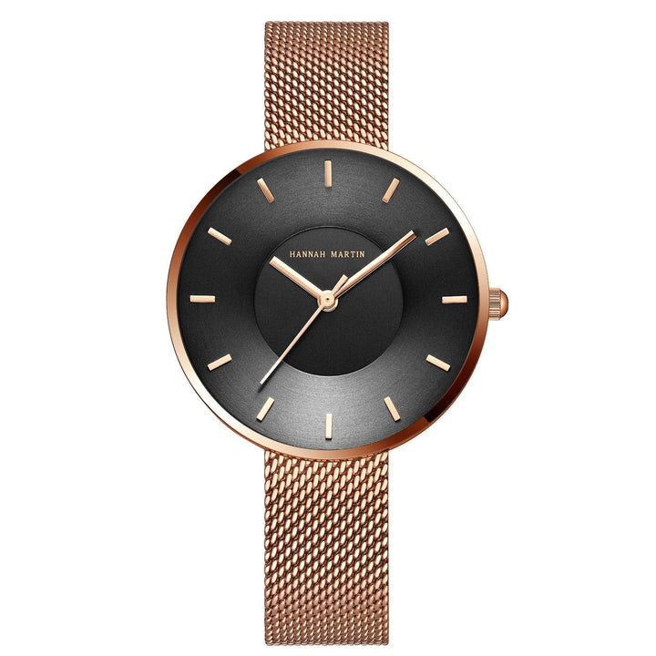 Minimalistische Damenuhr aus Mesh mit elegantem Design