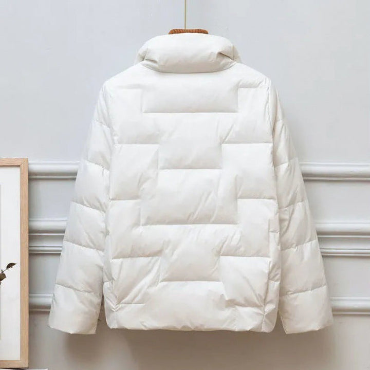 Kurze Damen-Steppjacke mit hohem Kragen - Valery
