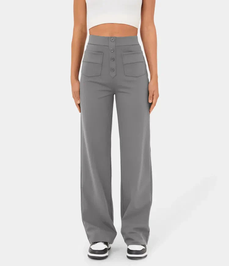 Damenhose mit Knöpfen vorne - Elvren