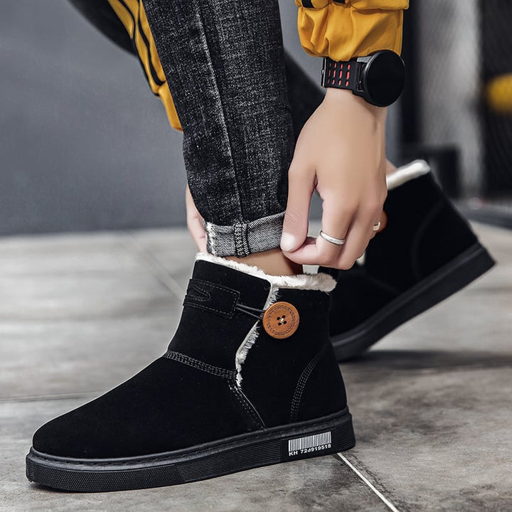 Herren-Winterstiefel aus Wildleder mit warmem Futter - Danny
