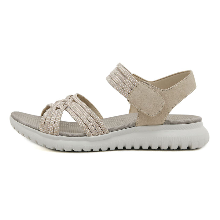 Orthopädische Damensandalen mit elastischen Laufriemen - Valery
