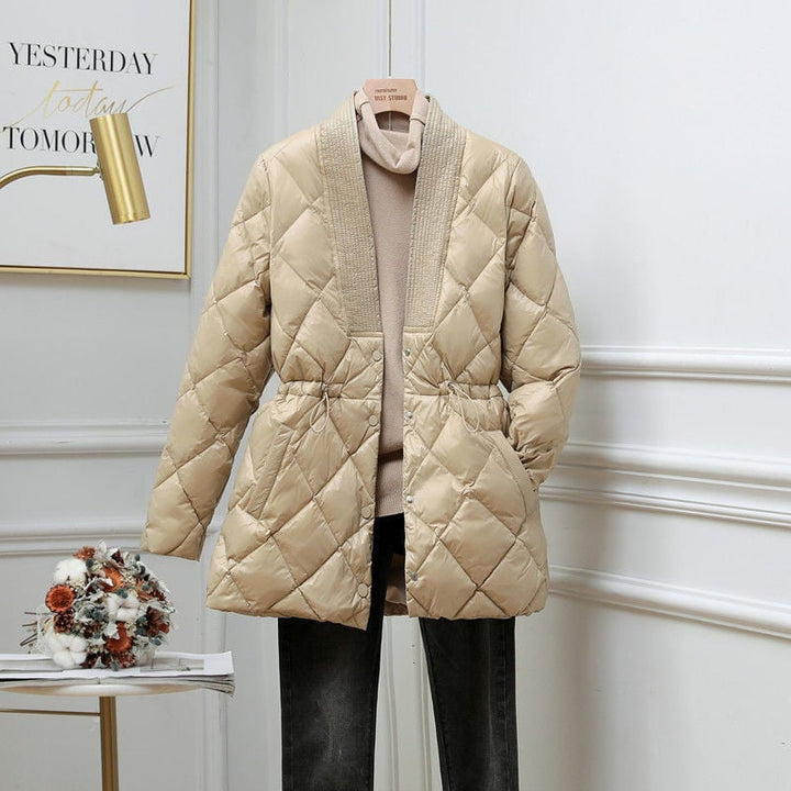 Steppjacke für Damen mit Taillenverstellung - Elvira