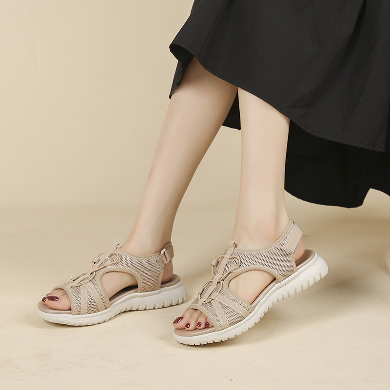 Orthopädische Sandalen mit verstellbarem Doppelriemen und ergonomischem Fußbett - Sarel