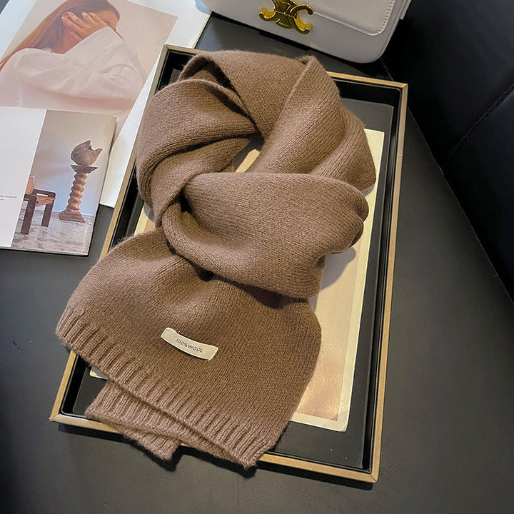 Strickschal für Frauen aus natürlicher Wolle - Ingrid