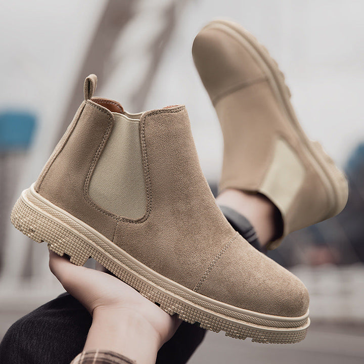 Herren Retro-Stiefeletten aus Leder - Aegis