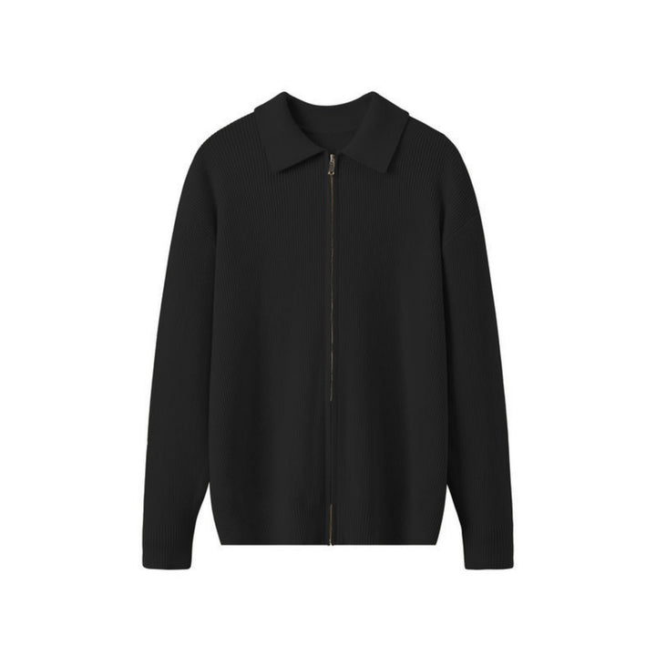 Herrenstrickjacke mit Kragen - Franco