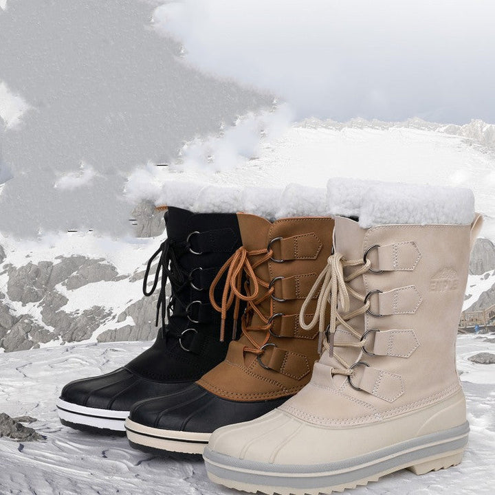 Wasserdichte Damen-Schneestiefel zum Schnüren - Cinthia