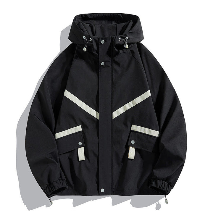 Herrensportjacke mit Kapuze und Fronttaschen - Adrien