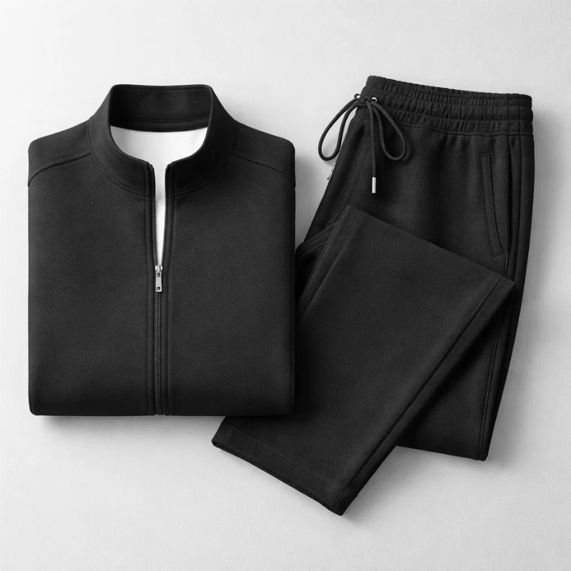 Herren-Sport-Set mit Frontreißverschluss und gerader Hose - Adrián
