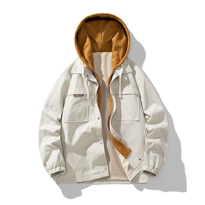 Herrenjacke mit Baumwolleffekt - Marek