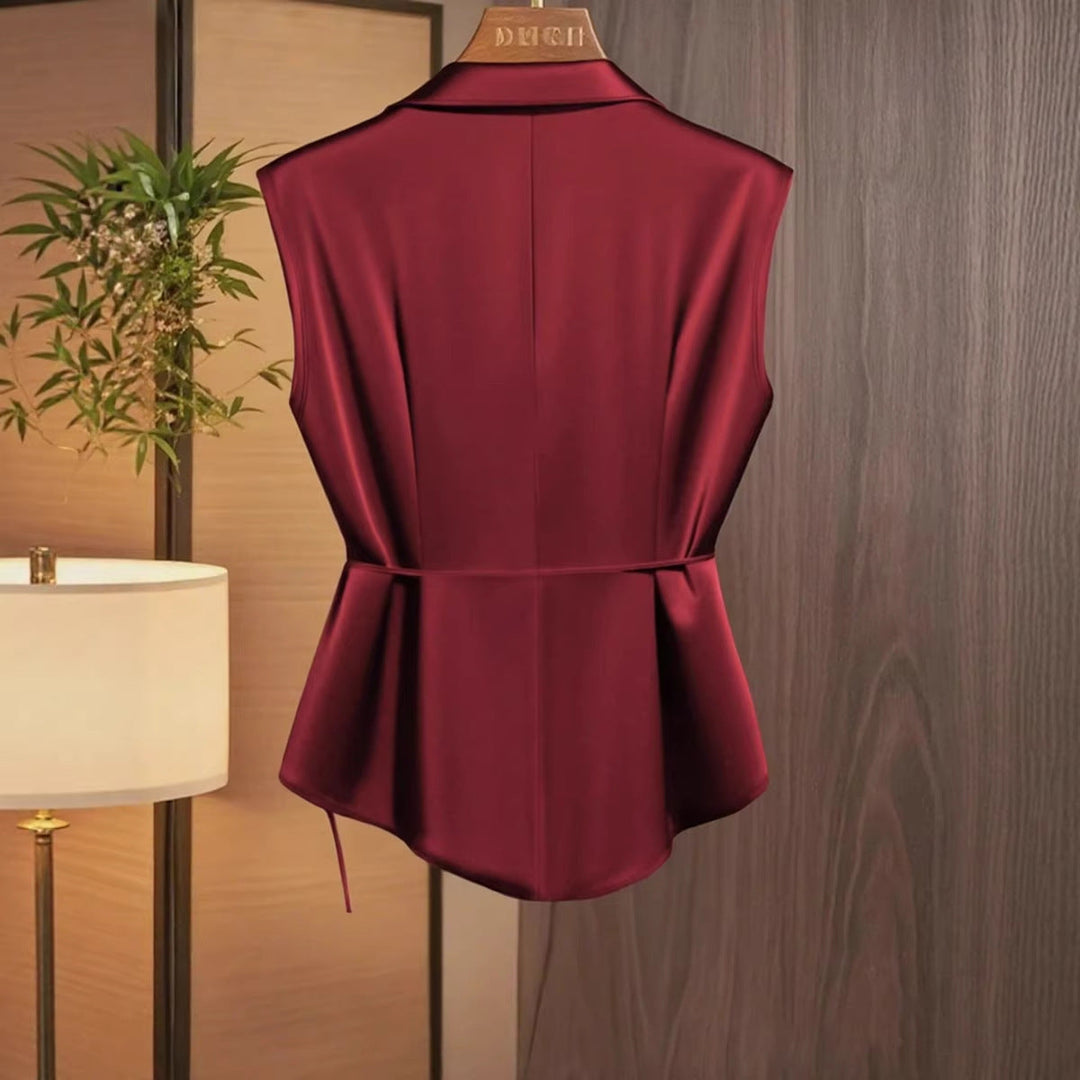 Crossover-Top aus Satin für Frauen - Freja