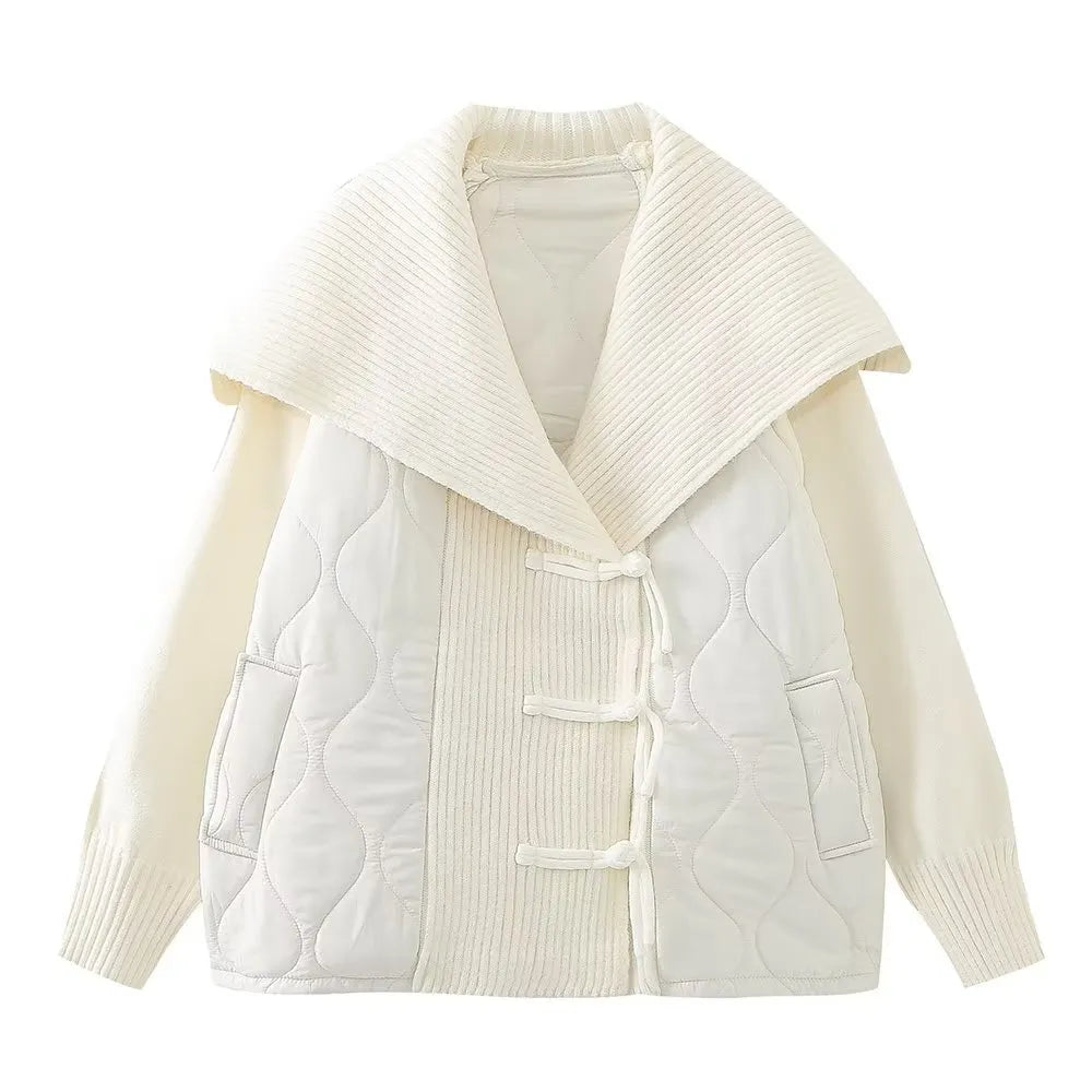 Zamma - Lässiger Oversized-Pullover mit Marinekragen