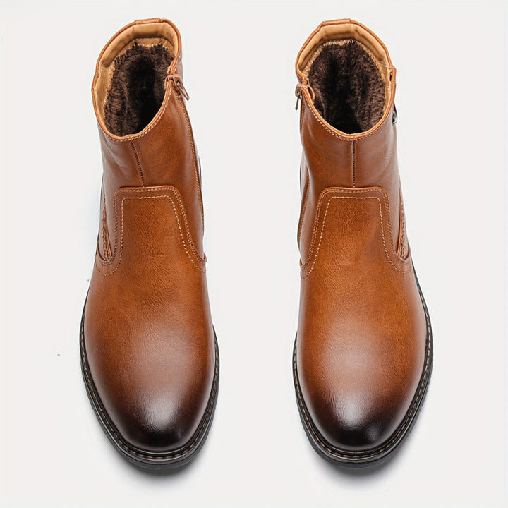 Herrenstiefel mit Glattledereffekt - Renwick