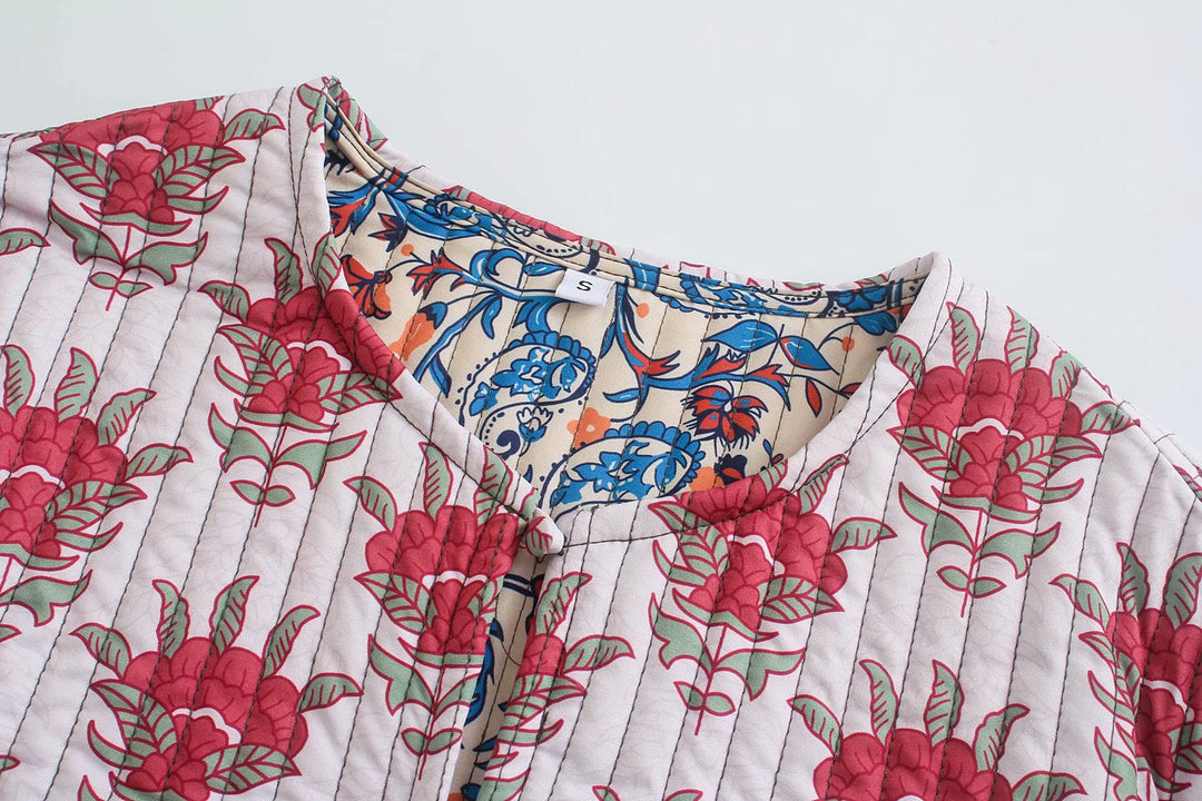 Frühlingsjacke mit Patchworkdruck für Frauen - Gerlinde