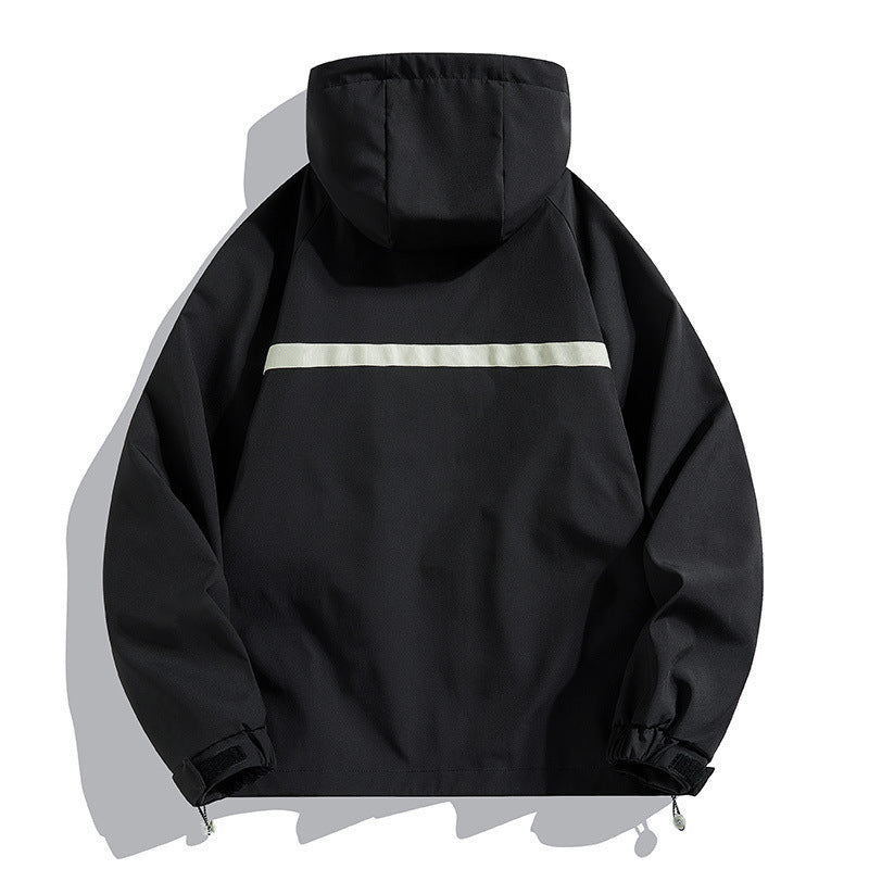 Herrensportjacke mit Kapuze und Fronttaschen - Adrien