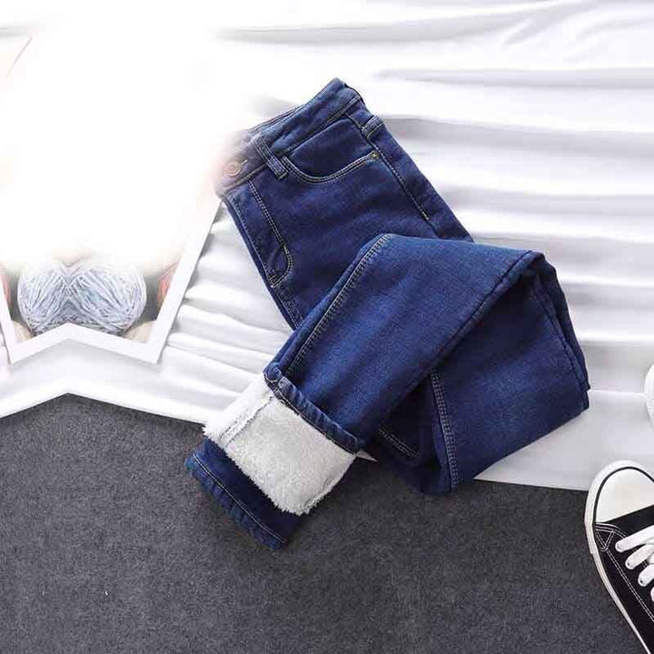 Damen-Thermohose mit Denim-Effekt - Sylverine
