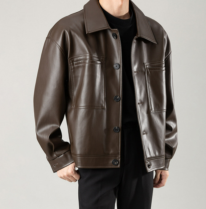 Jacke mit Knopfverschluss und Fronttaschen - Orvex