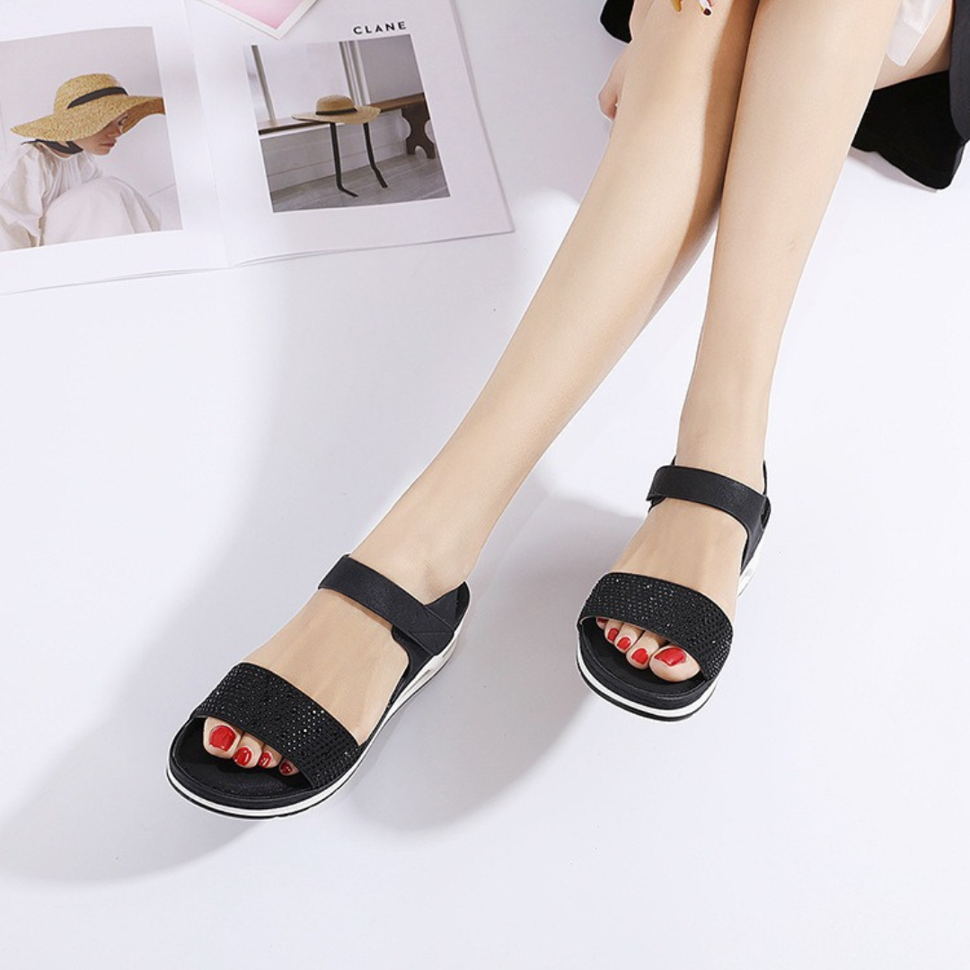 Damen Air Sole Sandalen mit elastischem Riemen - Brooke