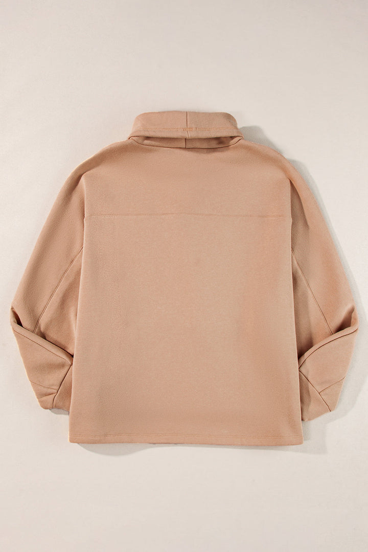 Aubrey - Rollkragen-Sweatshirt mit Kordel und Ärmeln