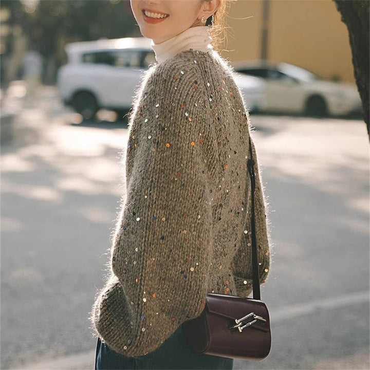 Strickjacke mit Leuchteffekt für Frauen - Naelis