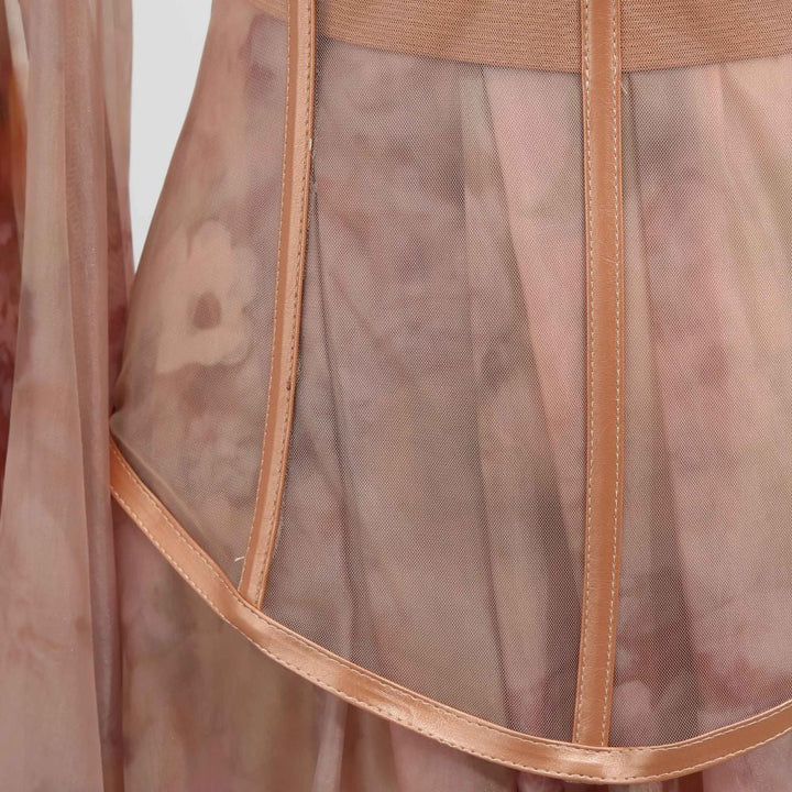 Damen Partykleid mit Korsett und Rückenschleppe - Elsa