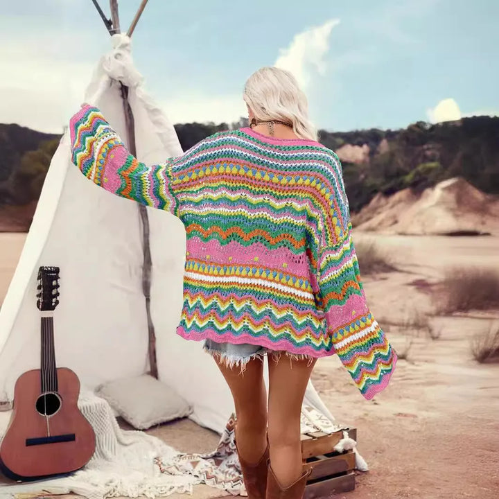 Anne - Modischer bunter Pullover