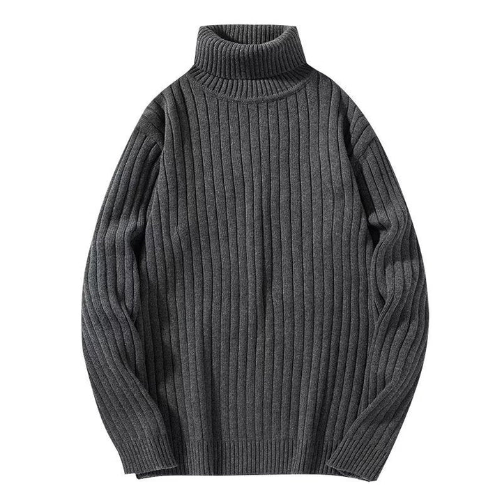 Herren-Rippstrick-Rollkragenpullover - Darel
