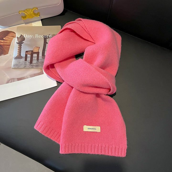Strickschal für Frauen aus natürlicher Wolle - Ingrid