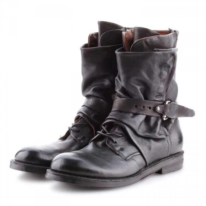 Herren Stiefeletten Leder verstellbarer Riemen urban - Kryvon