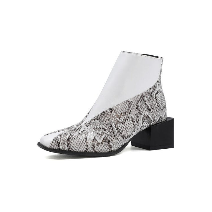 Modische Damenstiefeletten mit Druck - Avril