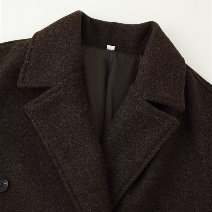 Mittellanger Wollmantel für Damen - Elowen