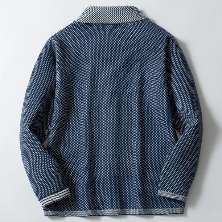Olivier - Lässiger Jacquard-Strickmantel für Männer