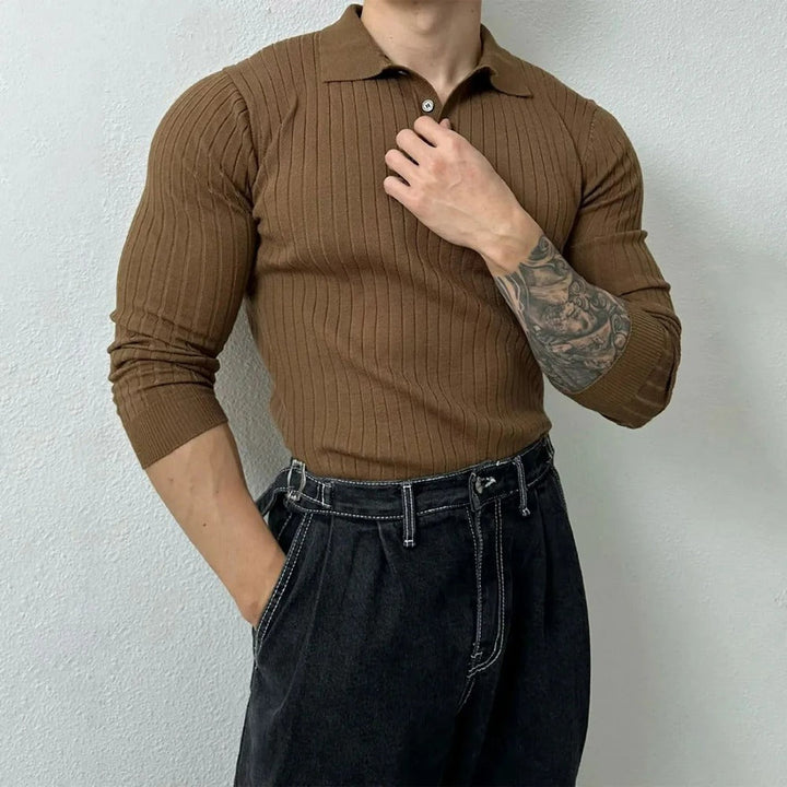 Pierrick - Lässiger Herrenpullover mit langen Ärmeln